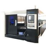 3000w فایبر cnc لیزر فلزي د ریبلو ماشین ګینټري ډبل چلولو جوړښت
